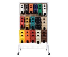 Cuff Weights Storage Cart with Hooks