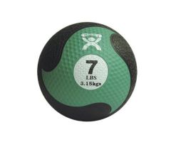 Green 7-lb. 9" dia. Firm Rubber Medicine Ball