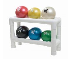 CanDo Handheld Weight Ball, 6-Piece Set, 2-Rack