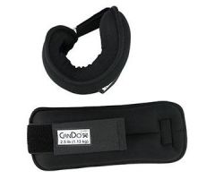 Black 2.5-lb. Weight Cuff and Straps Pair