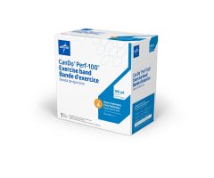 CanDo Perf 100 Latex Exercise Band, 100 yd. Perforated Roll, Level 4 Heavy, Blue