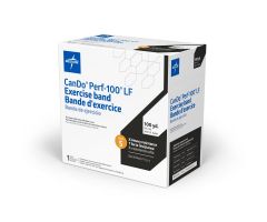 CanDo Perf 100 Exercise Band, 100 yd. Perforated Roll, Level 5 X-Heavy, Black
