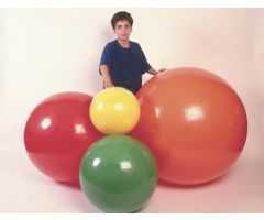 CanDo Inflatable Exercise Ball, Yellow, 18" (45 cm)