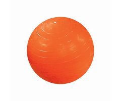 CanDo Inflatable Exercise Ball, Orange, 22" (55 cm), Retail Packaging