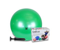CanDo Inflatable Exercise Ball with Pump, Green, 26" (65 cm)