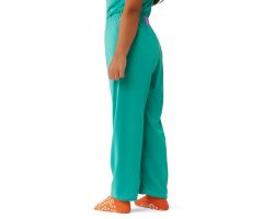 Pediatric Pants with Elastic Strips, Green, Size S