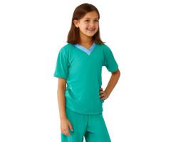Pediatric Shirt, Solid Green, Size L