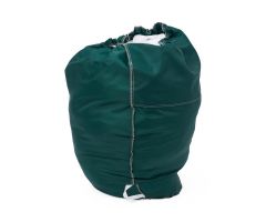 Nylon Hamper Bag with Flip Top and Elastic Closure, 25", Forest Green, 2 Dozen
