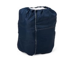 Nylon Hamper Bag with Flip Top and Elastic Closure, 25", Navy, 2 Dozen