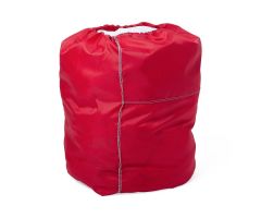 Nylon Hamper Bag with Flip Top and Elastic Closure, 25", Red, 2 Dozen
