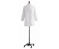 Women's Classic Staff-Length Lab Coat,White,Size 34 MDT11WHT34E