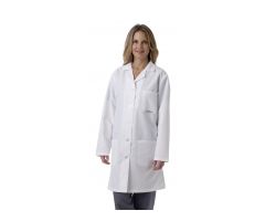 Women's Full-Length Lab Coat, White, Size XS MDT13WHT0E