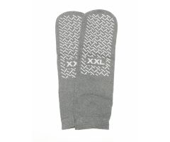 Single-Tread Slipper Socks, Gray, Size 2XL, 48 Pairs/Case