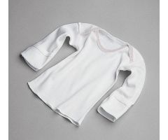 Baby Slipover Short Sleeve Shirt, White, 6 Month