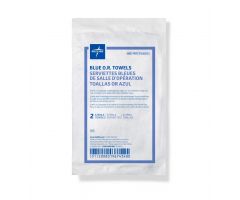 Sterile Disposable Deluxe OR Towel,Blue,17'' x 27'',2/Pack MDT2168202H