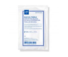 Sterile Disposable OR Towel,Blue,17'' x 27'',2/Pack