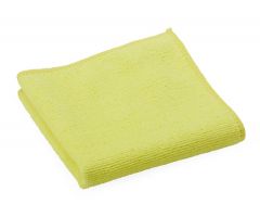 Microfiber Cleaning Cloth, 16" x 16", Medium-Weight, Yellow
