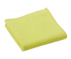 Microfiber Cleaning Cloth, 12" x 12", Medium-Weight, Yellow