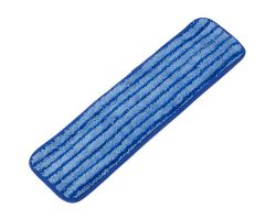18" Premium Microfiber Mop with Round Corners, Blue with Dark Blue Banding