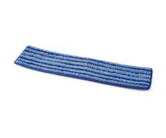 18" Premium Microfiber Mop with Square Corners, Blue with Dark Blue Banding