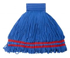 Microfiber String Wet Mop, Blue, 10 oz.