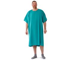 IV Gown with Plastic Back Snap Closures, Green, Size 10XL