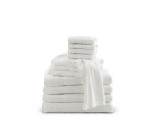 100% Cotton Bath Towel, 6 lb./doz. Weight, White, 22" x 44", 5 doz./Case