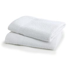 Blended Terry Bath Towel, White, 22" x 44", 6.0 lb./Dz., 5 Dz.