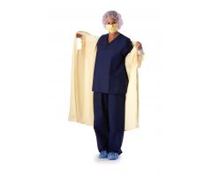 AAMI Level 1 Reusable Isolation Gown, Wraparound 3 Armhole Design, Yellow, Static Resistant, Size 3XL
