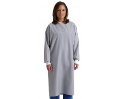 AAMI Level 1 Reusable Isolation Gown, Wraparound 3 Armhole Design, Grey, Size 3XL