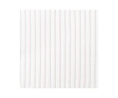 Baby Blanket, 100% Cotton, Standard Weight, White with Pink and Blue Stripe, 36" x 36" (91.4 cm x 91.4 cm), 72/Case