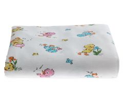 Baby Blanket, 100% Cotton, Standard Weight, Chicken Print, 36" x 40" (91.4 cm x 1 m)