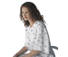 Deluxe Cut Patient Gown with Side Ties, Galaxy Print, One Size Fits Most