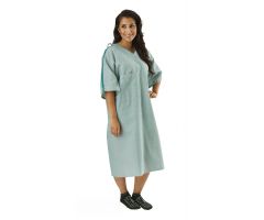 PolyBright IV Gown, 100% Polyester, Side Tie, Basket Weave