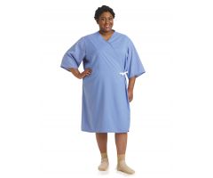 PerforMAX Front-Opening Exam Gown, Blue, Size L / XL