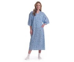 PerforMAX Patient Gown, Cascade Blue Print, One Size Fits Most
