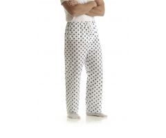 Color-Coded Pajama Pants, Snowflake White, Size L
