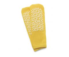Fall Prevention Patient Slippers, Yellow, Child