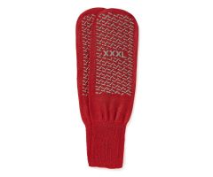 Double-Tread Patient Slippers, Red, Bariatric