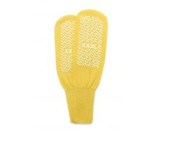 Double-Tread Patient Slippers, Terry Inside, Yellow, Bariatric MDTPS4B07FPYH