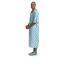 Patient IV Gown with Side Ties, Mirage, One Size Fits Most