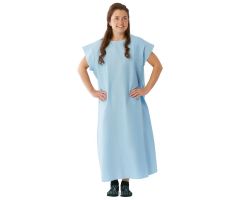 Patient Exam Gown with 3-Armhole Design, Blue