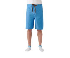 Drawstring Pajama Shorts Light Blue, Size M