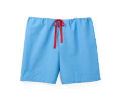Drawstring Pajama Shorts Light Blue, Size XL