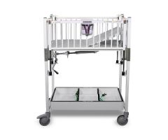 Neonatal Series Crib, 3 Side Drop, Fowler Crank Deck, Confetti Powder Coat