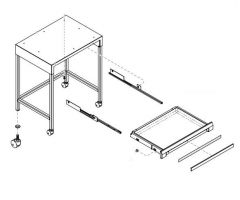 Drawer Assembly for Ritter Modular Casework, 24" x 18" x 2"
