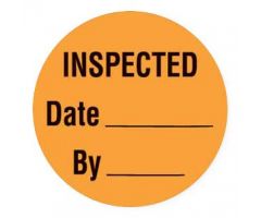 "Inspected by" Label, 1" Dia.