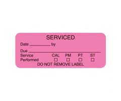 Serviced Label