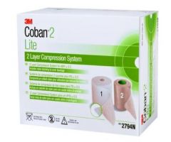 Coban Lite 2-Layer Compression Bandage System, 4"