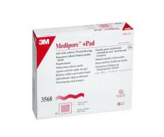 Medipore +Pad Soft Cloth Adhesive Wound Dressings by 3M MMM3568